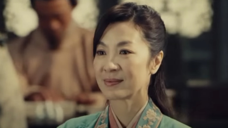 Michelle Yeoh wearing traditional robe