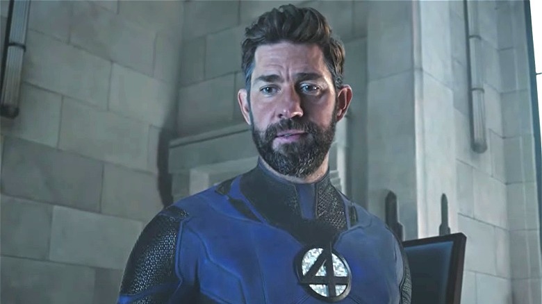 John Krasinski wearing a superhero suit