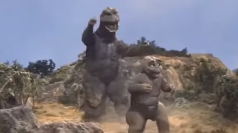 Godzilla and son