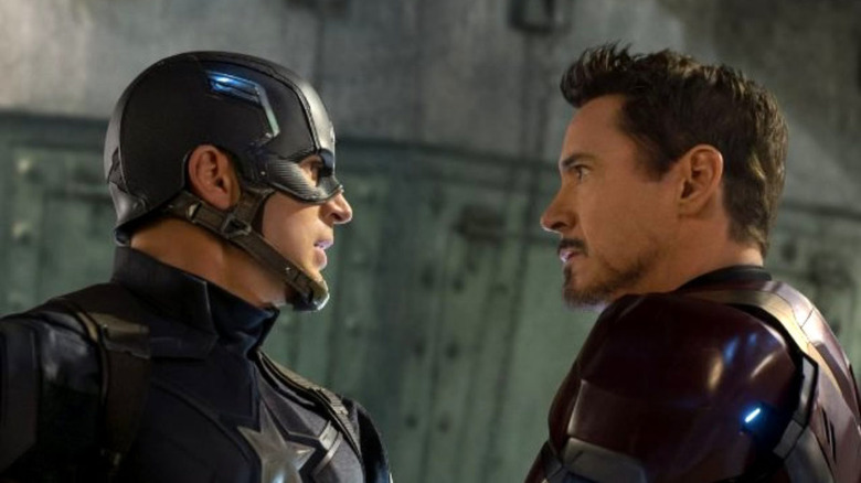 Chris Evans and Robert Downey Jr. face off