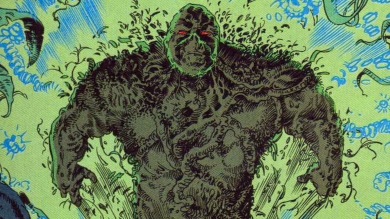 Swamp Thing flying