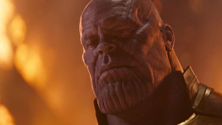 Thanos looks down