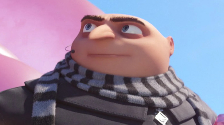 Gru looks left