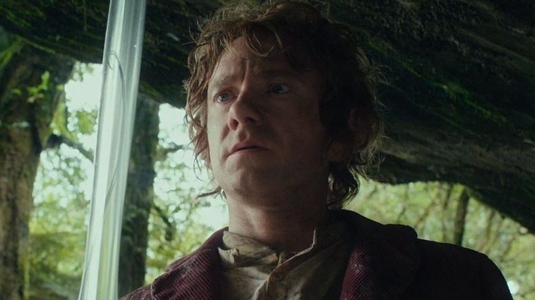 Bilbo holds sting