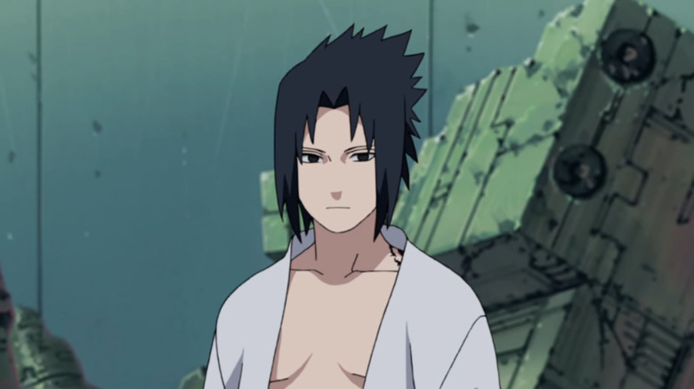 Sasuke looking unimpressed