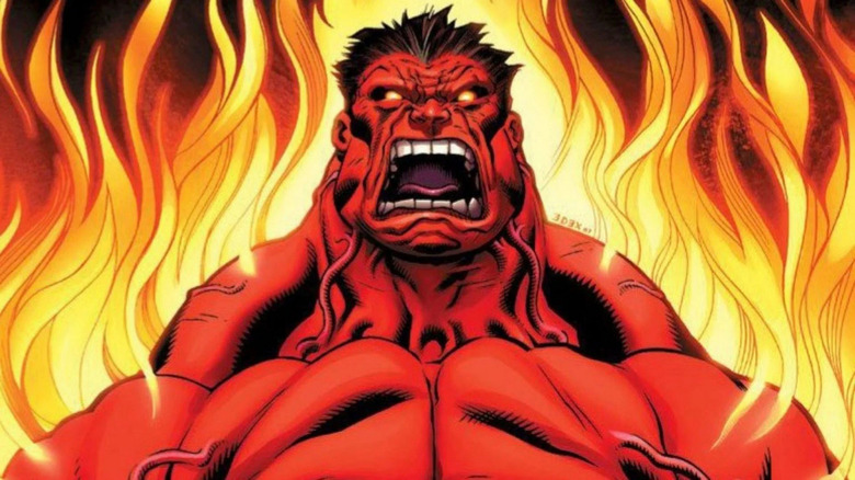 Red Hulk yelling