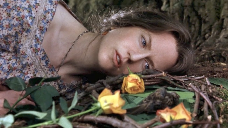 Nicole Kidman lies on ground