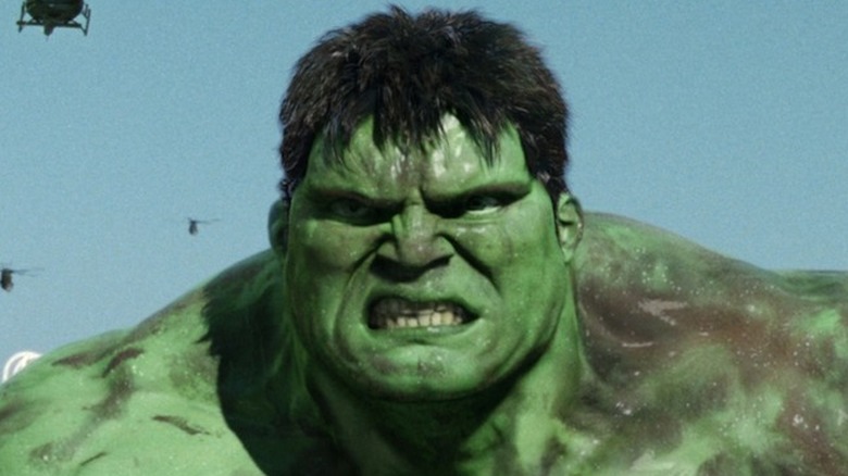 Hulk grimaces in "Hulk" (2003)