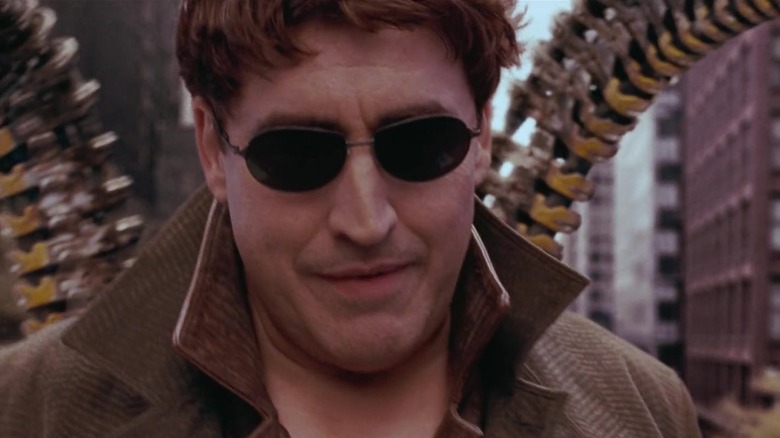 Doctor Octopus smiles in "Spider-Man 2" (2004)