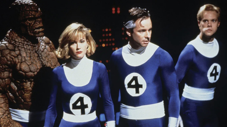 The Fantastic Four on a mission in "The Fantastic Four" (1994)