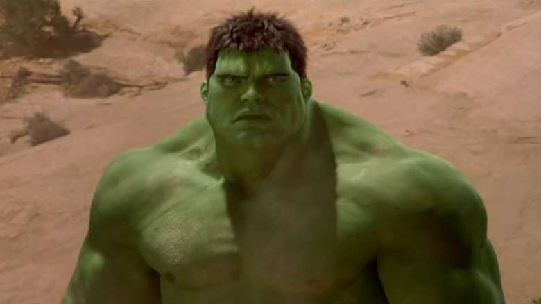 The Hulk stares intently