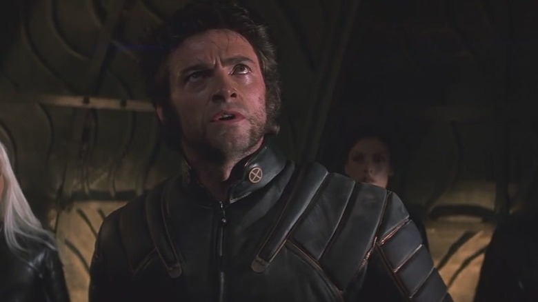 Wolverine looks up in "X-Men" (2000)