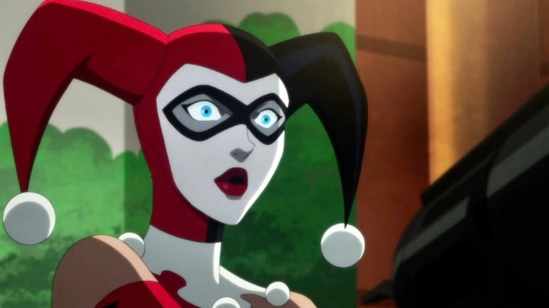 Harley Quinn gasping