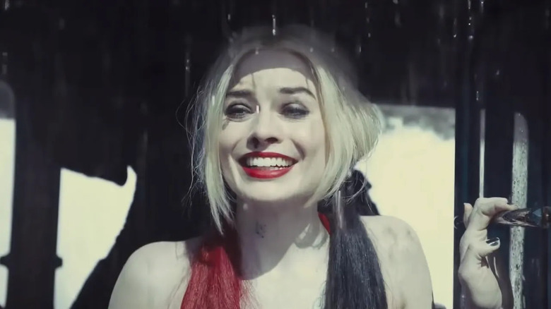 Harley Quinn in rain