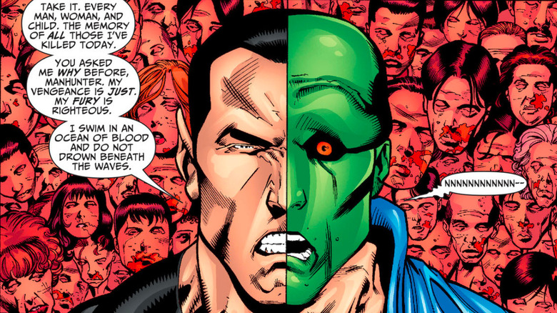 Black Adam psychically battles Martian Manhunter