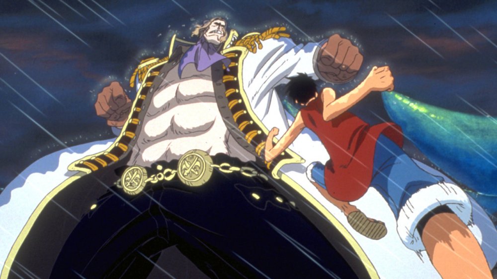 Monkey D. Luffy fighting Gasparde in Dead End Adventure