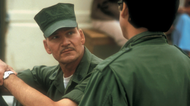 Patrick Swayze green army suit