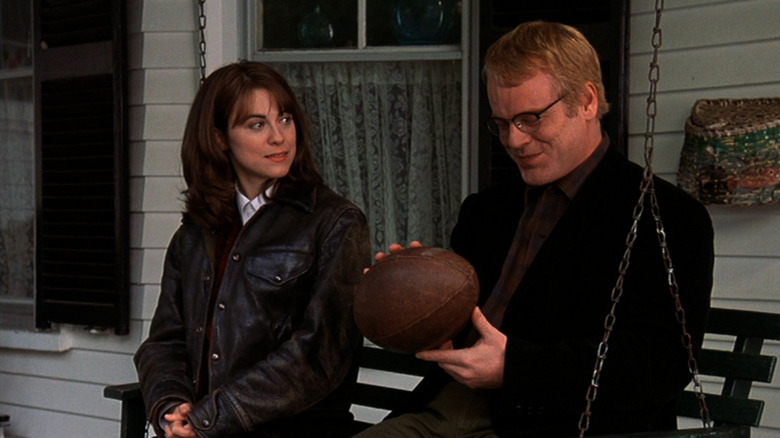 Philip Seymour Hoffman and Rebecca Pidgeon in State and Main