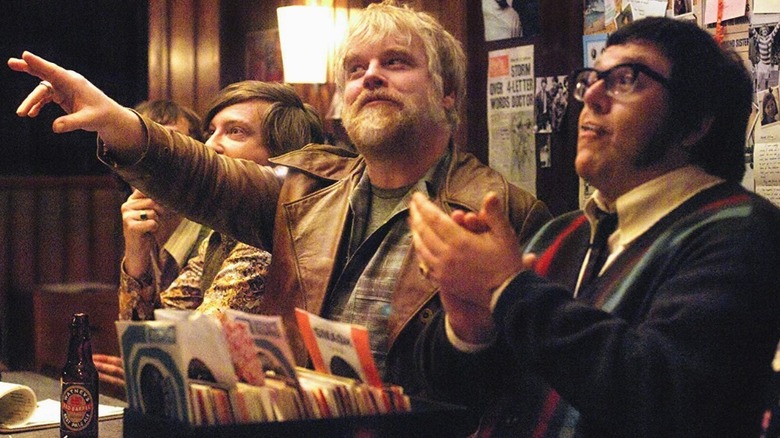 Philip Seymour Hoffman and Nick Frost in Pirate Radio