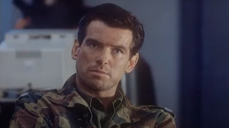 Pierce Brosnan frowning