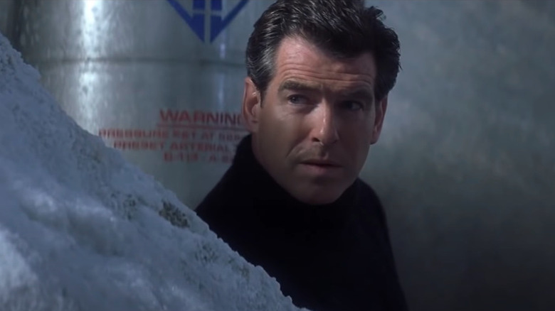 Pierce Brosnan looking past ice