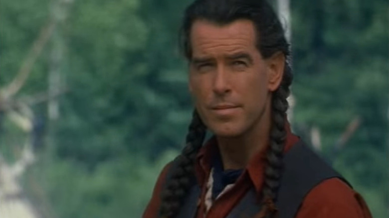 Pierce Brosnan braided hair