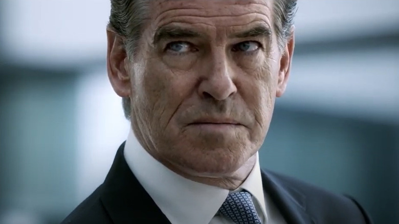 Pierce Brosnan angry