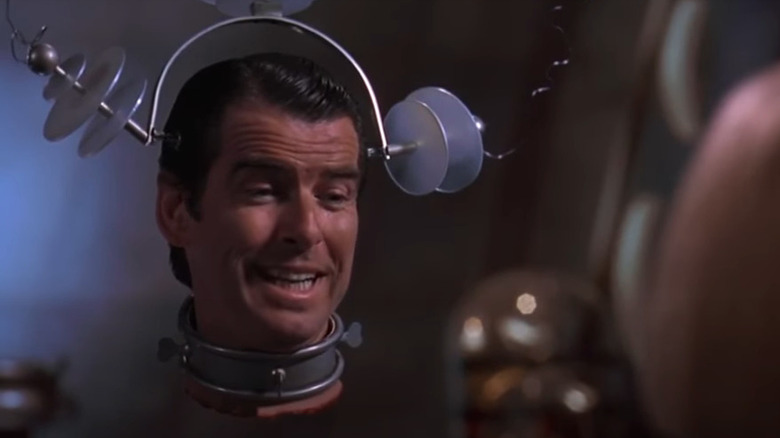 Pierce Brosnan's severed head