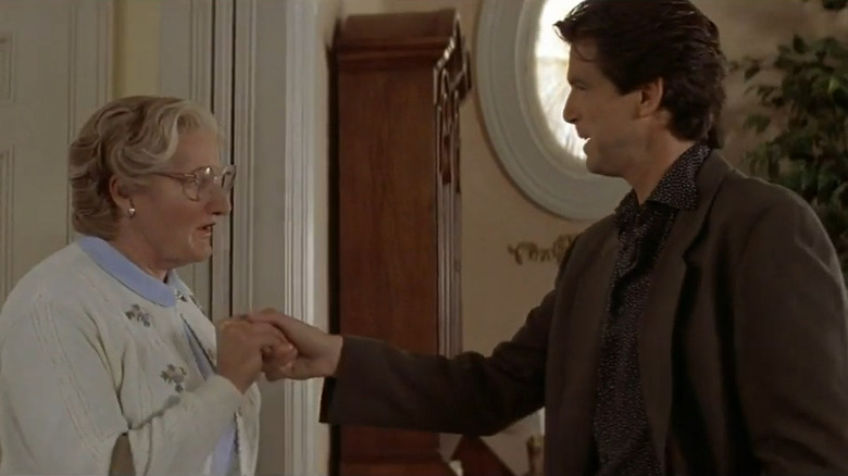 Pierce Brosnan meets Mrs. Doubtfire