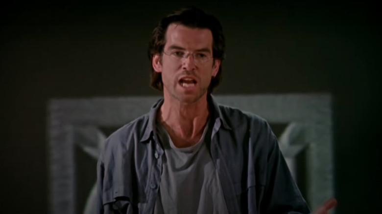 Pierce Brosnan yelling