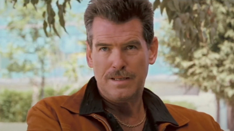 Pierce Brosnan with a mustache