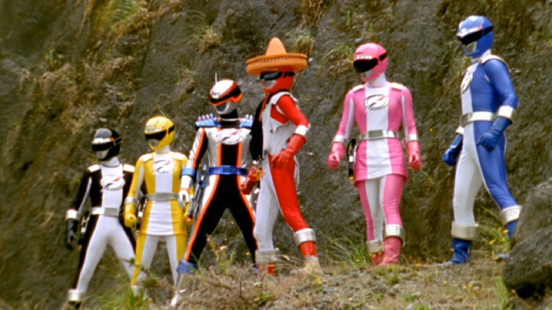 Overdrive Rangers on a mountain