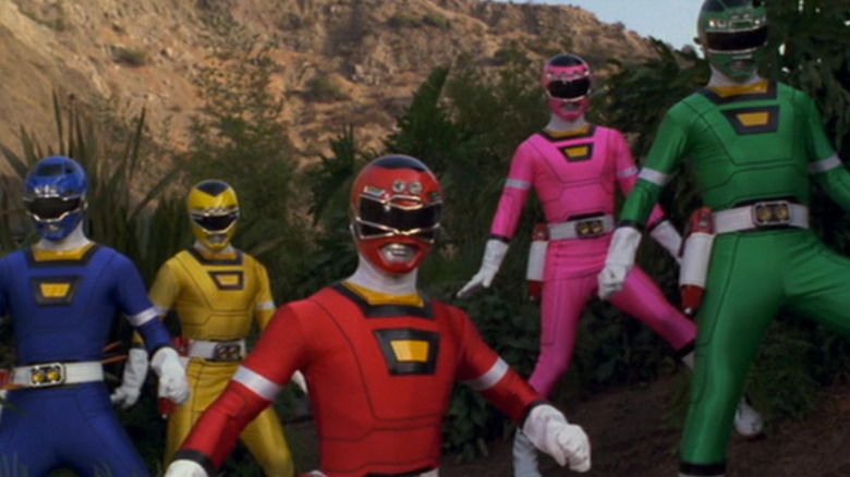 Turbo Rangers on a mountain