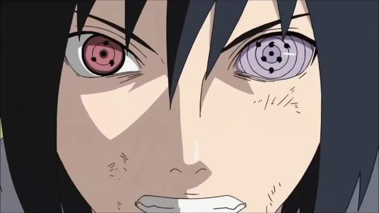 Sasuke shows his Rinnegan Sharingan