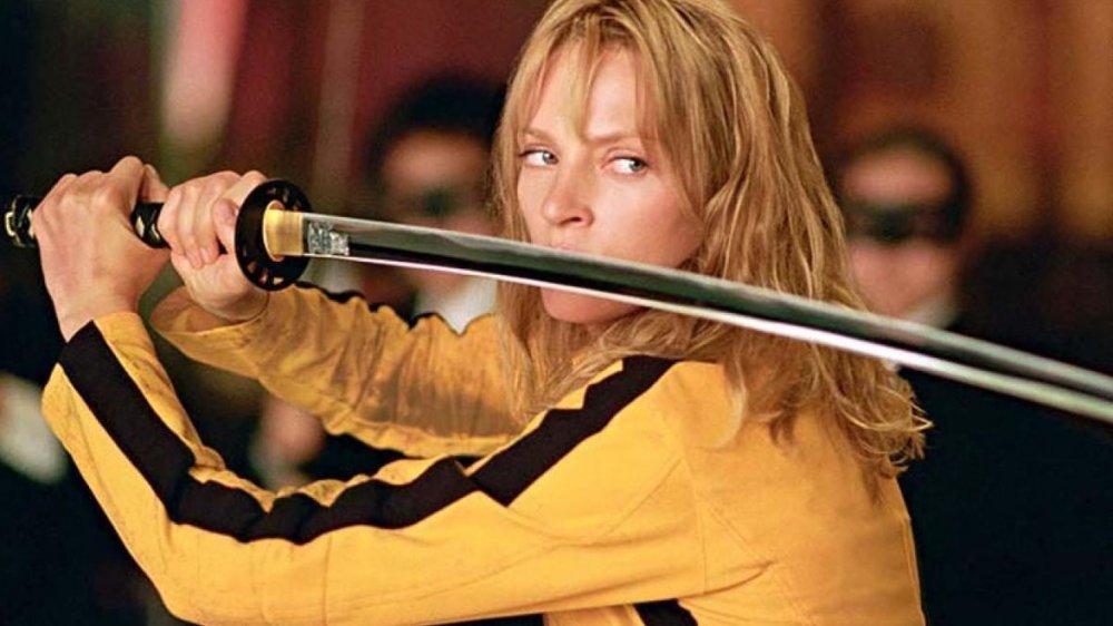 Uma Thurman holds katana in Kill Bill Vol. 1