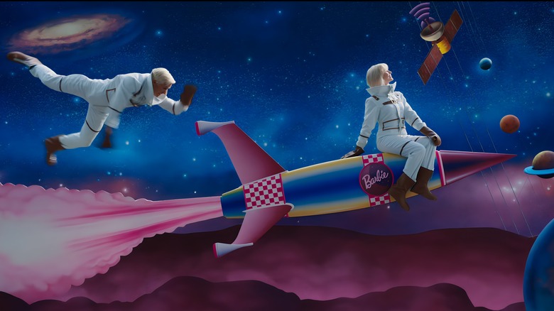 Barbie and Ken in space