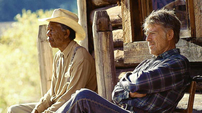 Robert Redford with Morgan Freeman