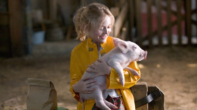 Wilbur in the barn