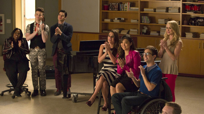 The cast of Glee together