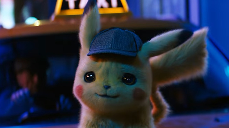 Pikachu wears a blue hat