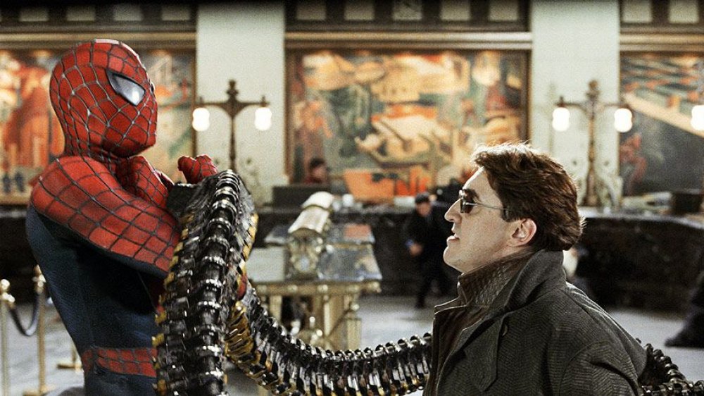 Tobey Maguire and Alfred Molina from Sam Raimi's Spider-Man 2