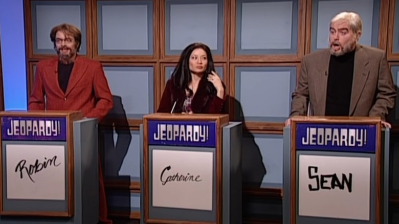 Jimmy Fallon, Lucy Liu, and Darrell Hammond play Jeopardy