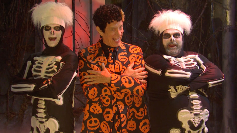 Tom Hanks dances as David S. Pumpkins