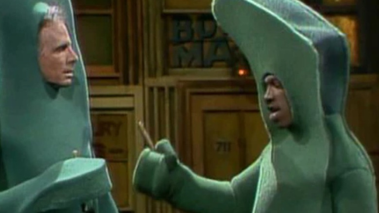 Eddie Murphy argues as Gumby