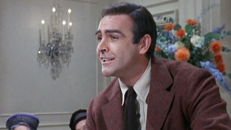 Sean Connery smiles