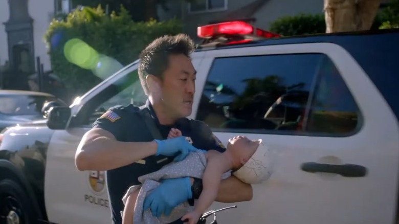 Chimney rescues a baby