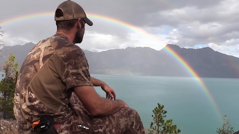 Clay's post deer hunt rainbow