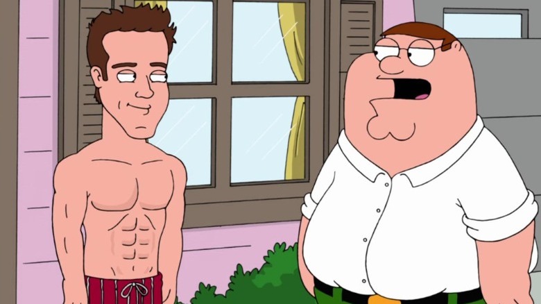 Ryan Reynolds and Peter Griffin