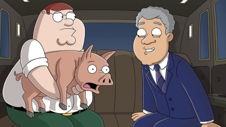 Peter Griffin and Bill Clinton