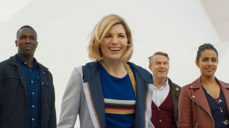 The Doctor and the TARDIS team